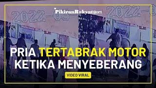 Detik-detik Kecelakaan yang Melibatkan Pejalan Kaki dan Pemotor  Warganet Akibat Gak Sabaran