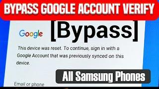 How To Bypass Google Verification After phone Factory Reset  All Samsung FRP bypass ADB failed 2024