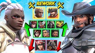 REWORKS DE CASSIDY Y SOJOURN TODOS LOS CAMBIOS de la SEASON 11 de Overwatch 2