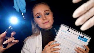 ASMR  Youre going to 5 medical appointments GP ENT exam dermatologist CNE scalp inspection