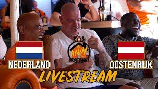 Nederland - Oostenrijk  LIVE Bij Andy Thuis op de Bank Met Royston Drenthe & Glenn Helder