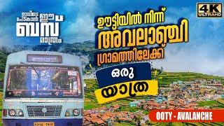 ഊട്ടിയിലെ ഏറ്റവും മനോഹരമായ അവലാഞ്ചി ഗ്രാമത്തിലേക്ക്  Ooty to Avalanche Bus  Avalanche Bus Trip