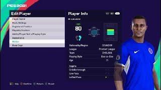 PES 2021  PES 2020  PES 2019 MOISES CAICEDO FACE BUILD AND STATS