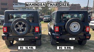 2024 Mahindra Thar Base Model vs Top Model   Thar 4x4 Lx vs Thar 4x2 AxO - Detailed Comparison