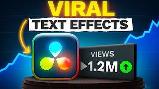 Instagram Text Effects That Get MILLIONS of Views DaVinci Resolve 19