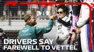 Danke Seb Drivers Say Farewell To Sebastian Vettel