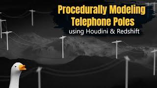 SideFX Houdini Tutorial - Procedurally Modeling Telephone Poles