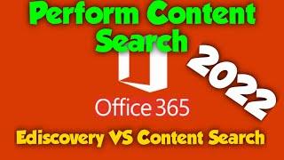 How to perform Content Search in Office 365