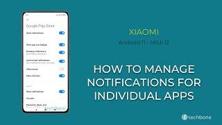 How to Manage App Notifications - Xiaomi Android 11 - MIUI 12