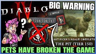 Diablo 4 - CONFIRMED Pets = BIG Class Buffs & Nerfs New Patch is Game Breaking Pit Record & More