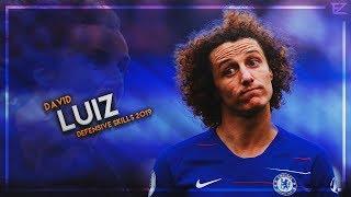 David Luiz 2019 ▬ Chelsea Wall ● Crazy Tackles Passes & Goals - HD