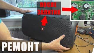 Нет звука и светомузыки после залития  Колонка JBL PartyBox 100  РЕМОНТ