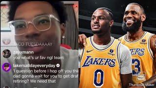 Bryce Says His Dad Lebron James Will Be Too Old To Play With Him & His Brother Bronny In The NBA