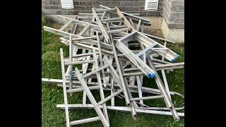 Scrapping 9 ladders for clean aluminumextrusion. Are they worth taking apart or leaving whole?