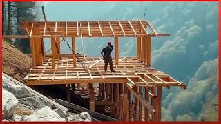Man Builds Amazing House on Steep Mountain in 8 Months  Start to Finish  by @MrWildNature