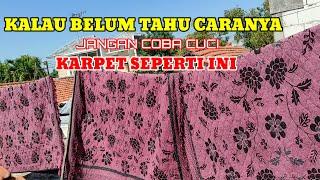 TIPS MENCUCI KARPET TEBAL DAN MENYERAP AIR  LAUNDRY KARPET