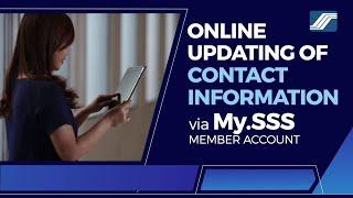 Online updating of contact information via My.SSS member account