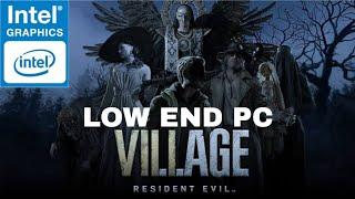 resident evil 8 gaming in Intel graphics
