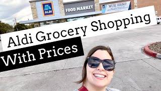 ALDI GROCERY HAUL WITH PRICES FOR A FAMILY OF 6  GROCERY SHOPPING ON A BUDGET TO FIGHT INFLATION