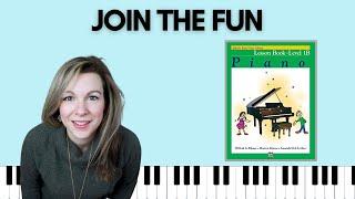 Join the Fun Alfreds Basic Piano  Level 1B Lesson