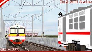 Hmmsim 2 Hitachi Toei 6000 EMU Jakarta Kota a Bekasi KRL