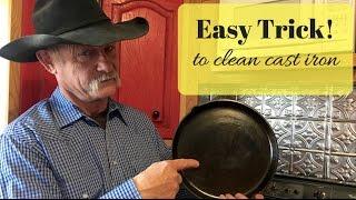 Easy Trick To Clean Cast Iron
