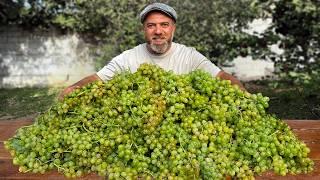 Timeless Grape Juice Making Method and A Delicious Recipe for Meat Wrapped in Cabbage