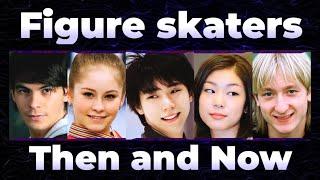 Figure skaters  Then and Now Yuna Kim Alina Zagitova Yuzuru Hanyu