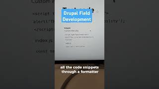 Drupal Field Development #drupal