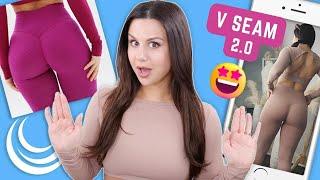 Thats NOT a scrunch... LAZULI LABEL V SEAM LEGGINGS 2.0 TRY ON HAUL REVIEW #leggings