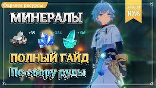 Фарм минералов  Руда на карте  Genshin Impact Fact