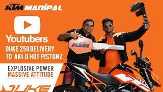 Youtube Celebrity Stuntrider Aki D Hot Pistonz buys new KTM Duke 250