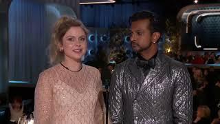 Utkarsh Ambudkar & Rose McIver Present Best Picture - Non-English Language I 81st Golden Globes