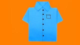 Paper Craft - How to Make Paper Shirt  DIY Origami