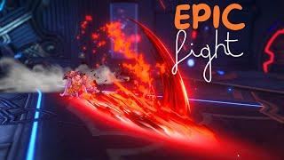 EPIC FIGHT SEIGN VS DUX ALDRIC - EIYUDEN CHRONICLE HUNDRED HEROES