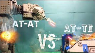 Lego Stop Motion AT-AT vs AT-TE