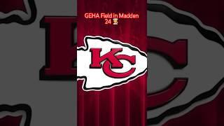 GEHA Field in Madden 24 #madden24 #kansascitychiefs #shorts #footballstadiums