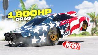 Forza Horizon 5 - NEW INSANE 1800HP Wheelie Drag Car