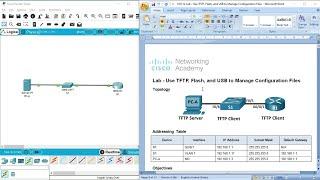 10.6.12 Lab - Use TFTP Flash and USB to Manage Configuration Files