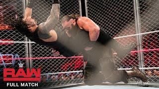 FULL MATCH - Roman Reigns vs. Braun Strowman - Steel Cage Match Raw Oct. 16 2017