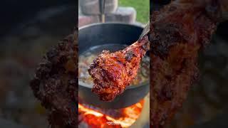 Honey Chili Oil Chicken Wings Recipe  Over The Fire Cooking by Derek Wolf