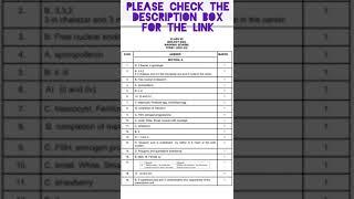 Biology  Marking Scheme  Sample Question Paper  CBSE Class 12  2021 - 22