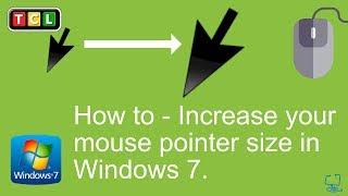 Windows 7 - Increase mouse pointer size