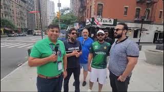 Pakistani FAN - SHADI and  Love for Cricket Live from NEW YORK #icct20worldcup2024