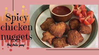 Homemade Chicken Nuggets Recipe  How To Make Crispy Nuggets for Kids  Spicy Chicken Nuggets