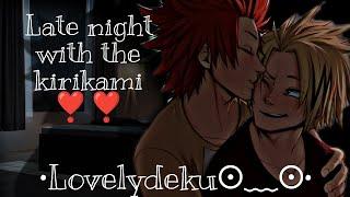 Late night question with the coupleDirty question BNHAMHAKirishima×Kaminari Texting story