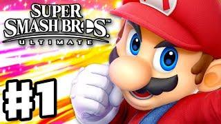 Super Smash Bros Ultimate - Gameplay Walkthrough Part 1 - Mario Spirits & Classic Nintendo Switch