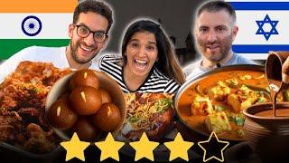 My Foreigner Friends Try Indian Food in Israel  Indian Food Reaction  Indian Life In Israel
