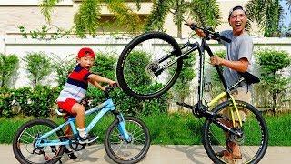 자전거 혼자타기 재미없어요 예준이와 아빠의 자전거 쇼핑 바이크 같이 타기 Kids Ride Bike Shopping Bicycle Video for Kids