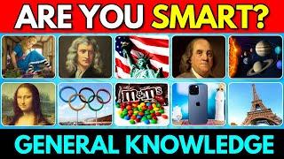 How Smart Are You?   General Knowledge Quiz  50 Questions